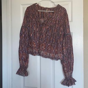Free people paisley top